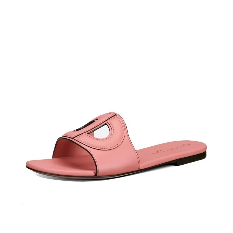 DIOR D Club Slide Slippers Women's Peachy Pink-4