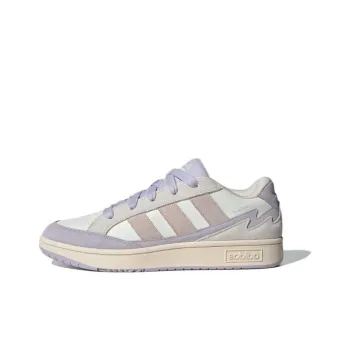 Adidas WCARD ADV Anti Slip Wear Resistant Low Top Skateboard Shoes Women's White Gray Purple