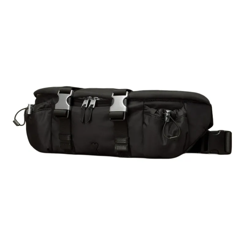 AMIPARIS Paris Double Buckled Zip Up Belt Bag-1