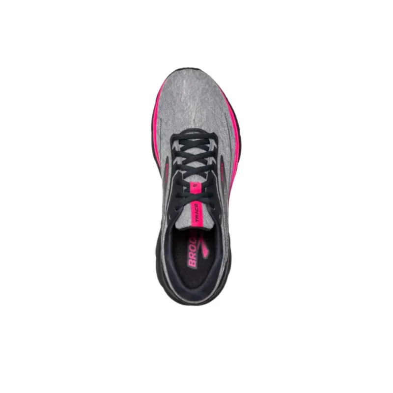 Brooks Trace 2 Anti Slip Wear Resistant Low Top Running Shoes Women's Gray Pink-2