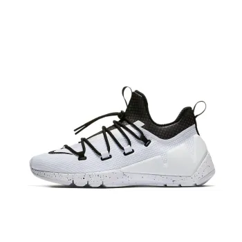 Nike Team Hustle Quick Cushioning Anti-Slip And Wear-Resistant Low-Top Casual Shoes Men's White Black