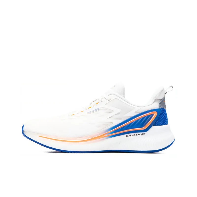 361° Night Shadows Durable Breathable Low Top Running Shoes Men's White-0