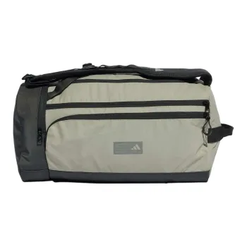Adidas Coated PU Shoulder Bag, Crossbody Bag Regular Men's Silver Pebble & Black & Gray
