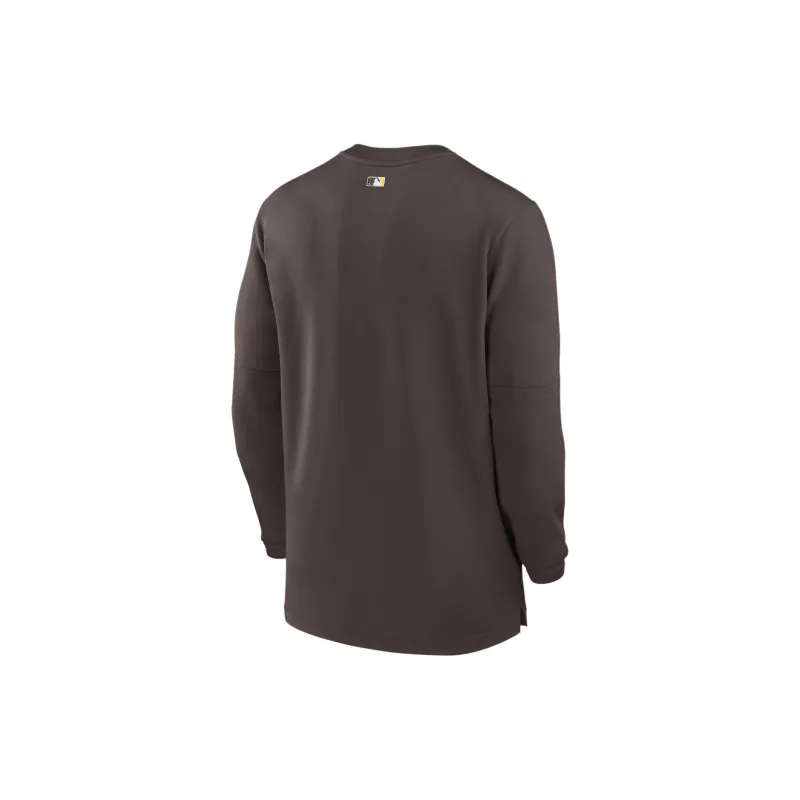 Nike San Diego Padres Authentic Collection Game Time Men's Nike Dri FIT Mlb 1/2 Zip Long Sleeve Top-1
