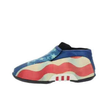 Adidas Kobe 2 'USA Flag' PE Durable Breathable Mid Top Vintage Basketball Shoes Men's Blue Red