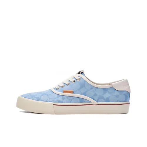 COACH CitySole Skateboard Shoes Men Low-Top Blue/White