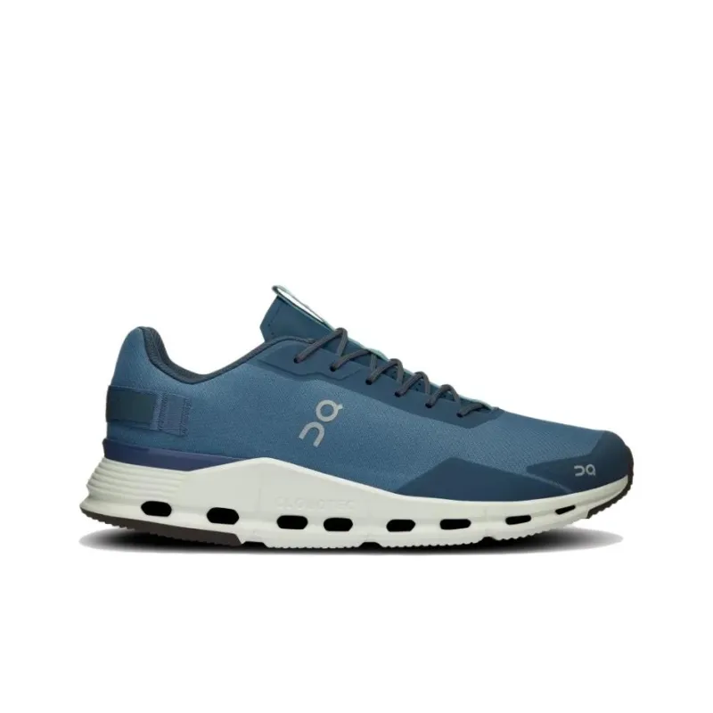 On Cloudnova Form Cushioning Wear-Resistant Low-Top Running Shoes Men's Azurite-1