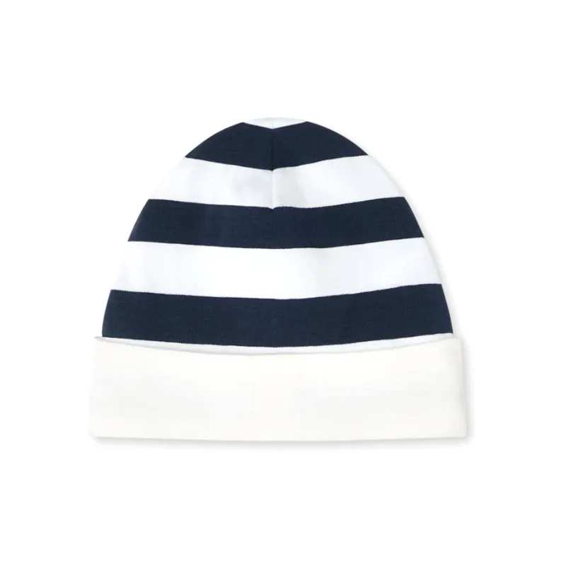VERSACE Cotton-Elastane Blend Beanies Kids' Blue/White-1
