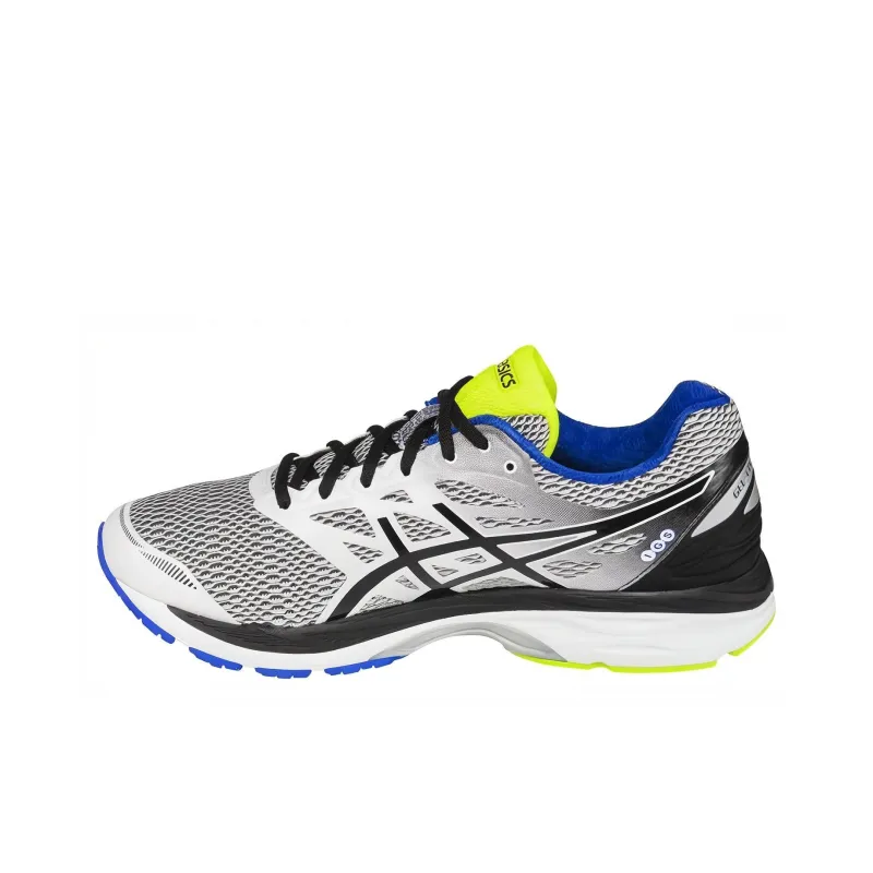 Asics Gel-Cumulus 18 Anti-Slip And Wear-Resistant Breathable Low-Top Running Shoes Men's White Blue-0