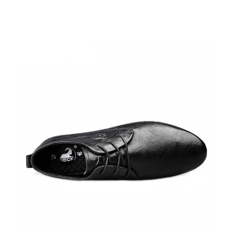 BECK Dress Shoes Men Low Top Brown, Black-3