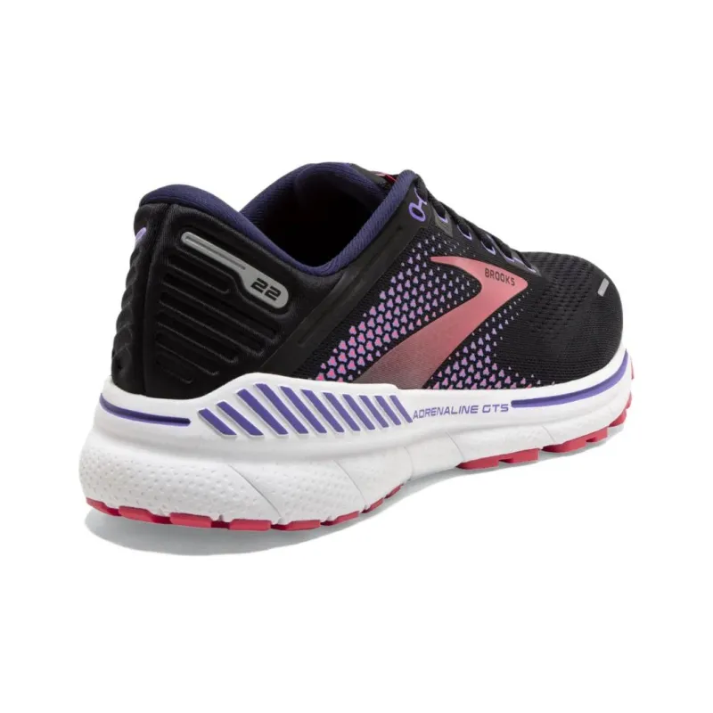 Brooks Women's Adrenaline GTS 22 'Black Purple Coral'-3