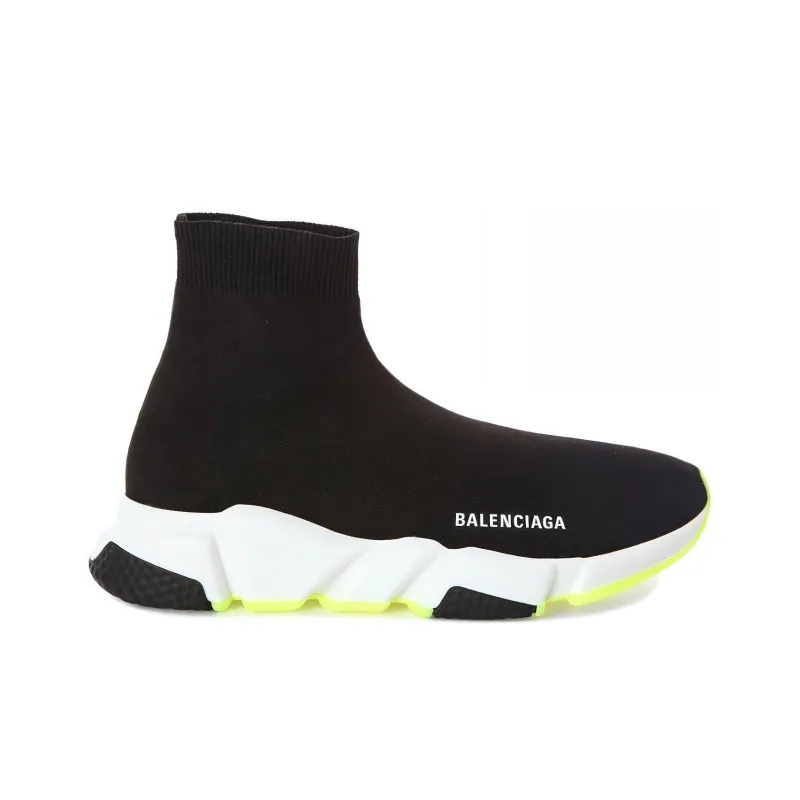 Balenciaga Speed Sneaker 'Black Fluo Yellow'-1