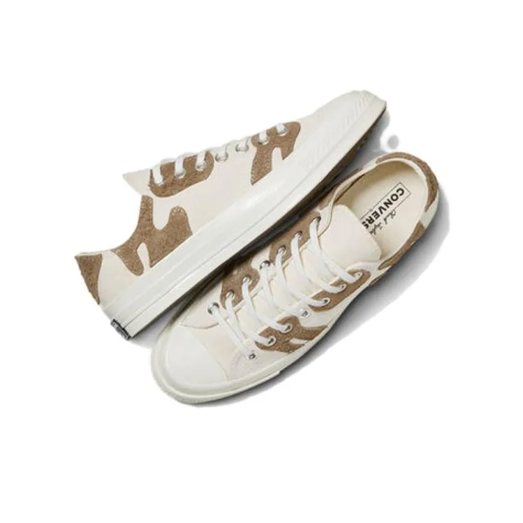 Converse Chuck 70 Wear-resistant And Lightweight Low-Top Canvas Shoes Unisex White-1