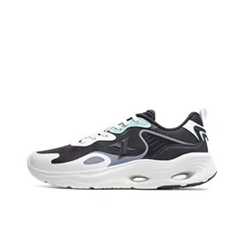 XTEP Dust Lightweight Wear resistant And Non slip Low Top Running Shoes Men's Black