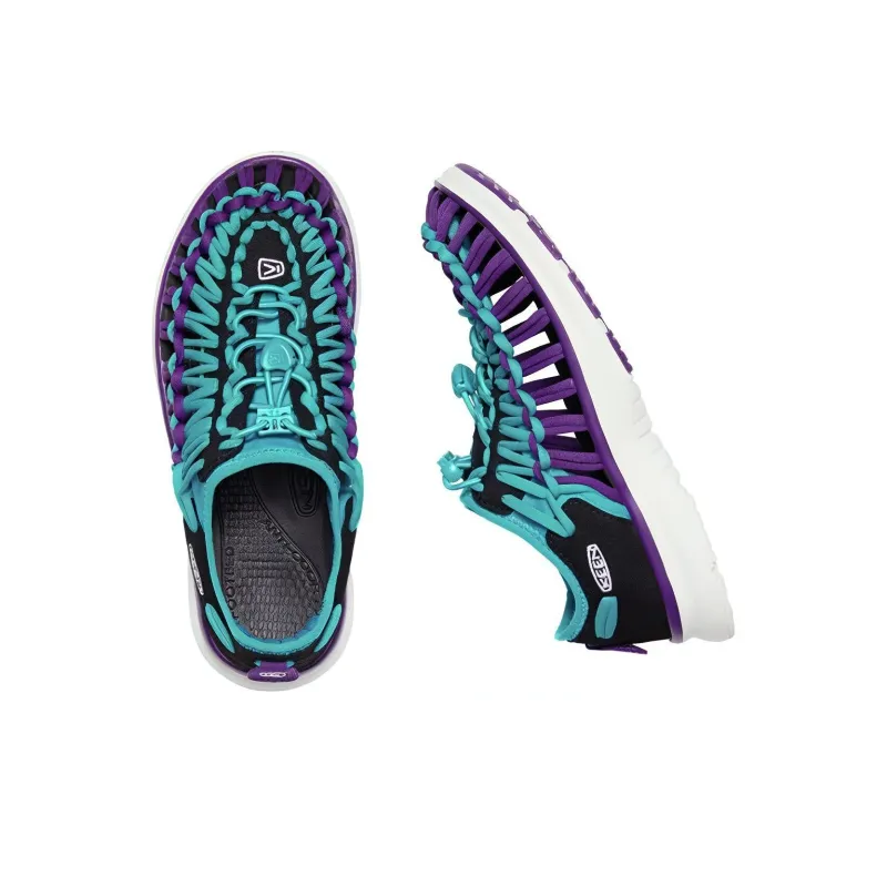 KEEN Uneek Celebrity Style River Trekking Shoes Men's Blue Purple-4