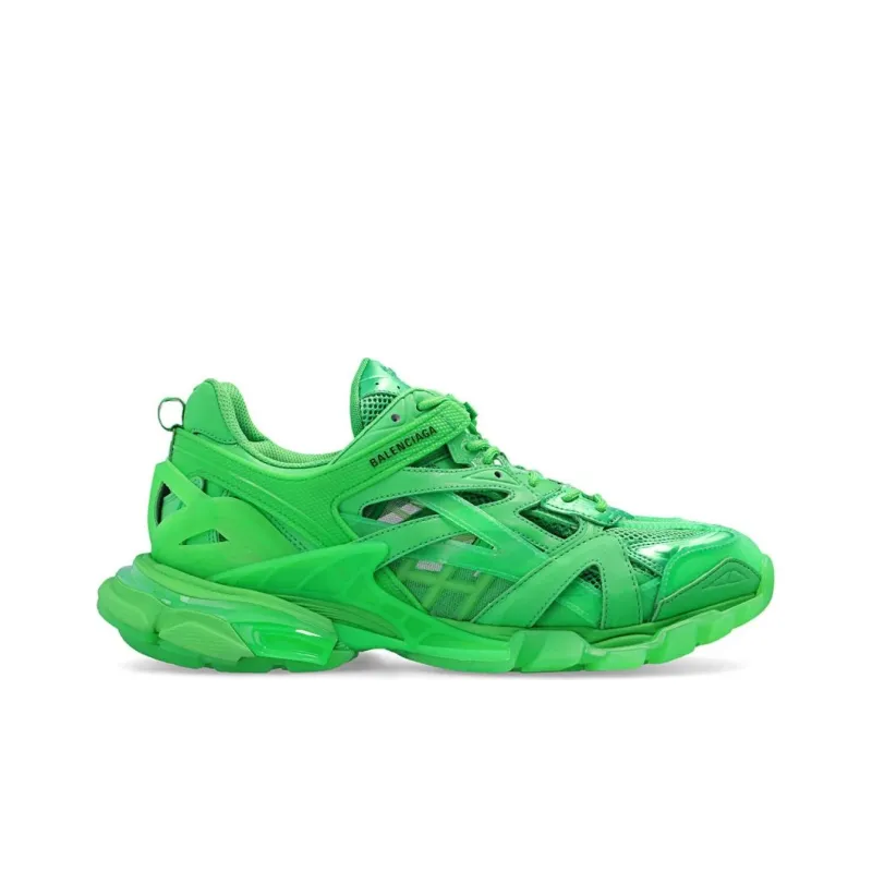 Balenciaga Track.2 Clear Sole Fluo Green-1