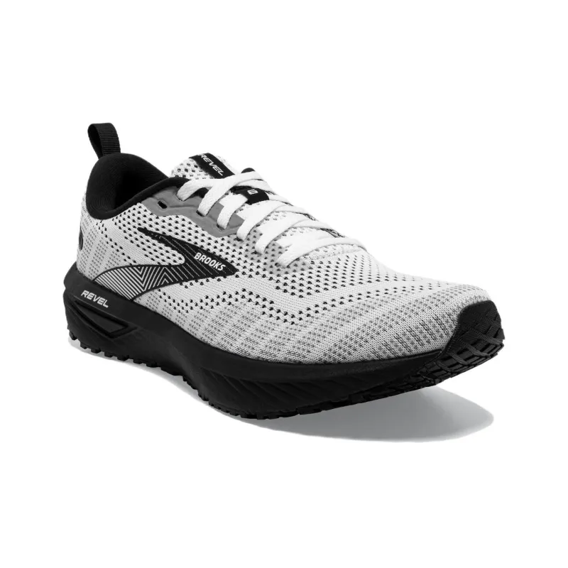 Brooks Women's Revel 6 'White Black'-1
