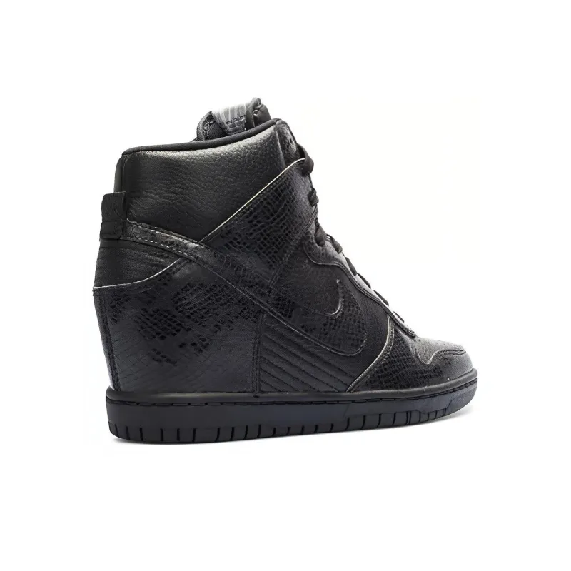 Nike Dunk High Sky Hi Black Leather Snake GS-3