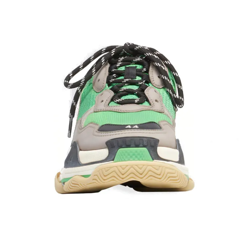 Balenciaga Triple S Green Grey-1