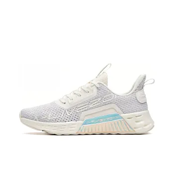 Anta Comprehensive Training Collection Cushioning Breathable Coverage Low Top Training Shoes Women's Silver White