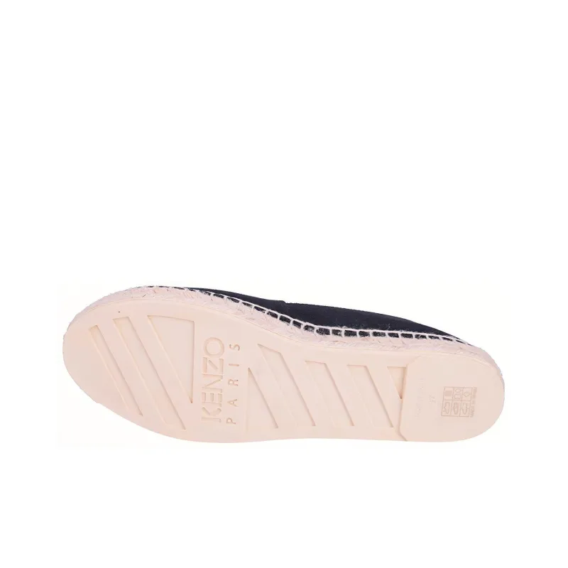 KENZO Slip Resistant Low Top Canvas Shoes Women's Black-4