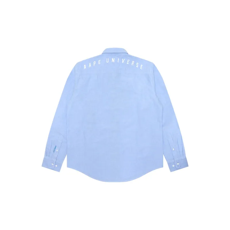 Aape By *A Bathing APE® Logo patch Cotton Shirt-5