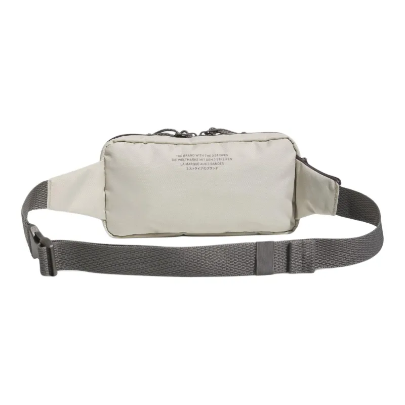 Adidas Originals Recycled Polyester Crossbody Bags Fanny Pack Regular Unisex Nappy Gray With Charcoal-2