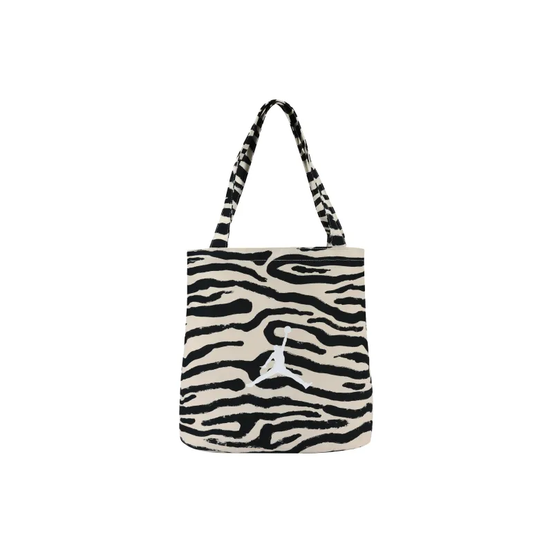 Jordan Cotton Tote Bag, Shopping Bag, Handbag Regular Unisex Pearl White-0