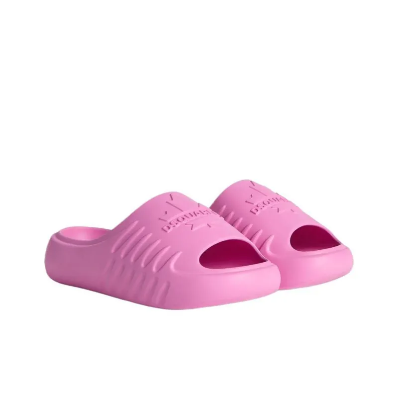 DSQUARED 2 Canadian Leaf Slip On Slides Women's-2