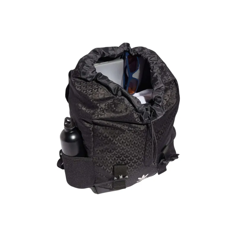Adidas Originals Fabric Backpack Unisex Black & White-2