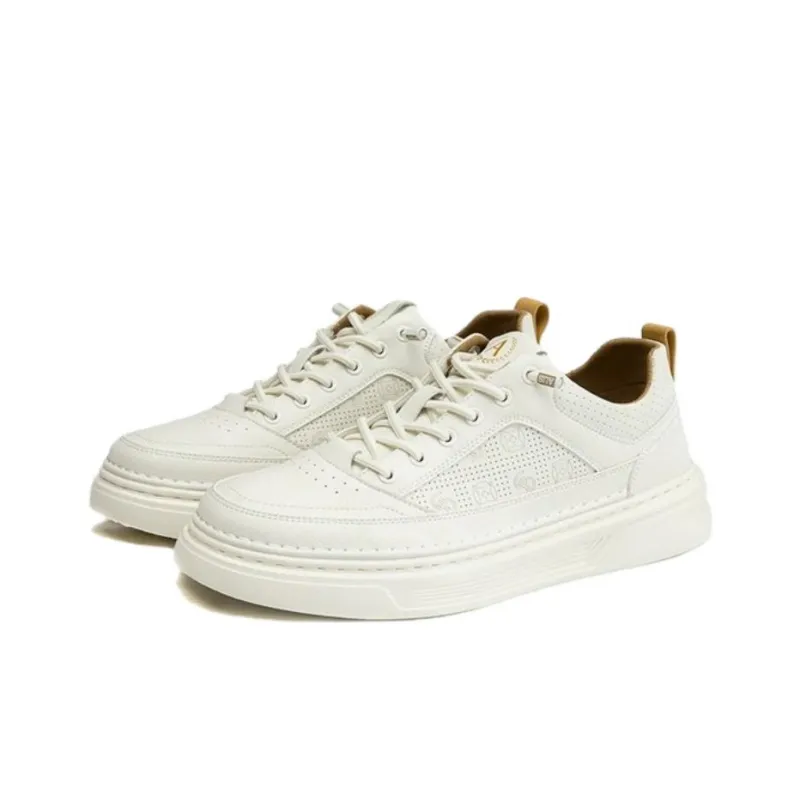 AOKANG Light Cloud Low-Top Skateboard Shoes Men's White-1