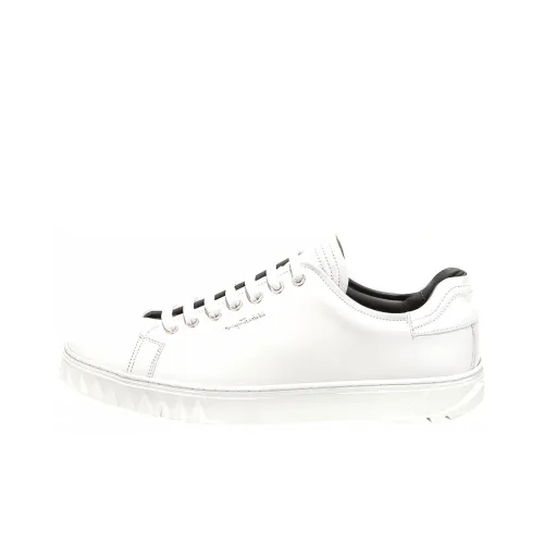 Ferragamo Skateboard Shoes Men Low-Top White