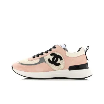 CHANEL 22P Collection Low Top Sports Casual Shoes Women's Pink Black White