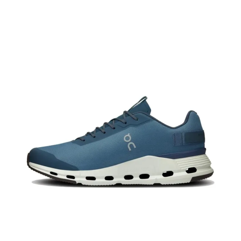 On Cloudnova Form Cushioning Wear-Resistant Low-Top Running Shoes Men's Azurite-0