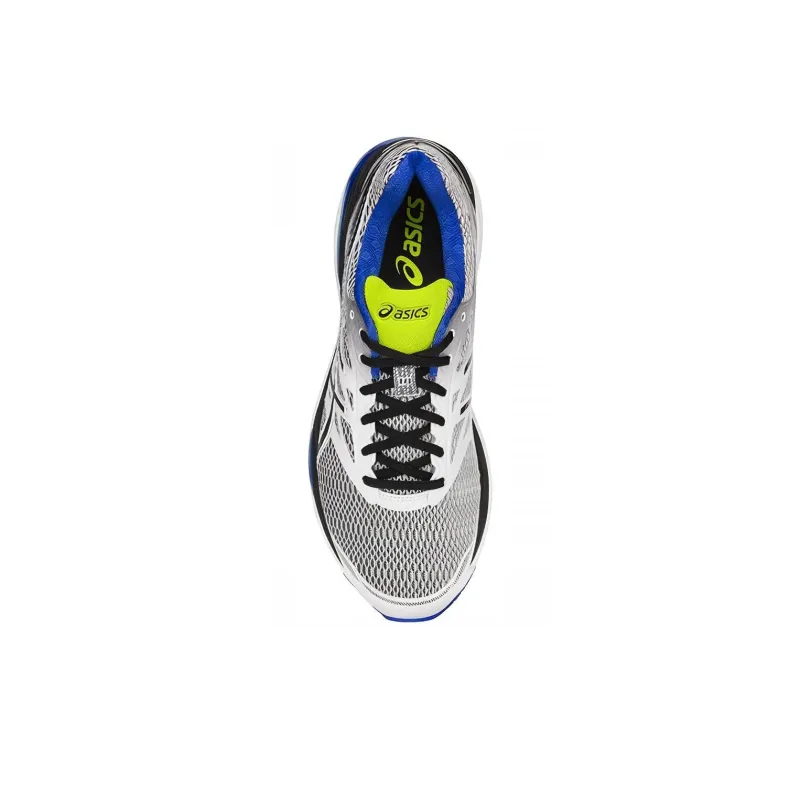 Asics Gel-Cumulus 18 Anti-Slip And Wear-Resistant Breathable Low-Top Running Shoes Men's White Blue-2