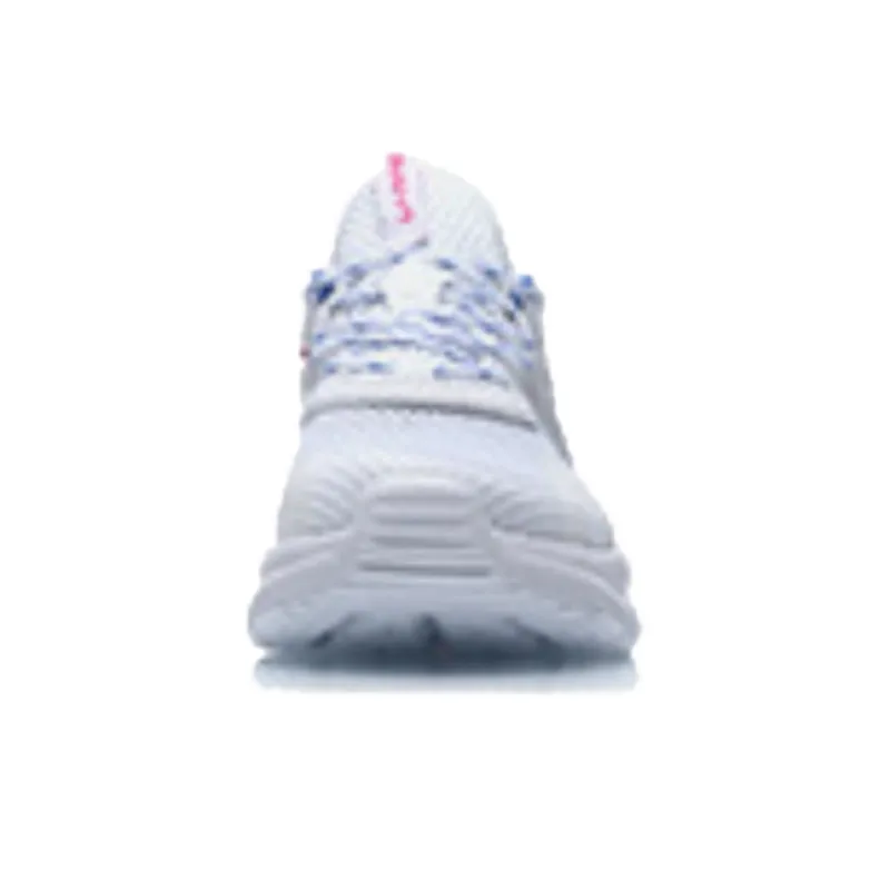 LiNing Liuyun Rebound Cushioning Lightweight Wear Resistant Slip Resistant Low Top Running Shoes Women's White Blue Red-3