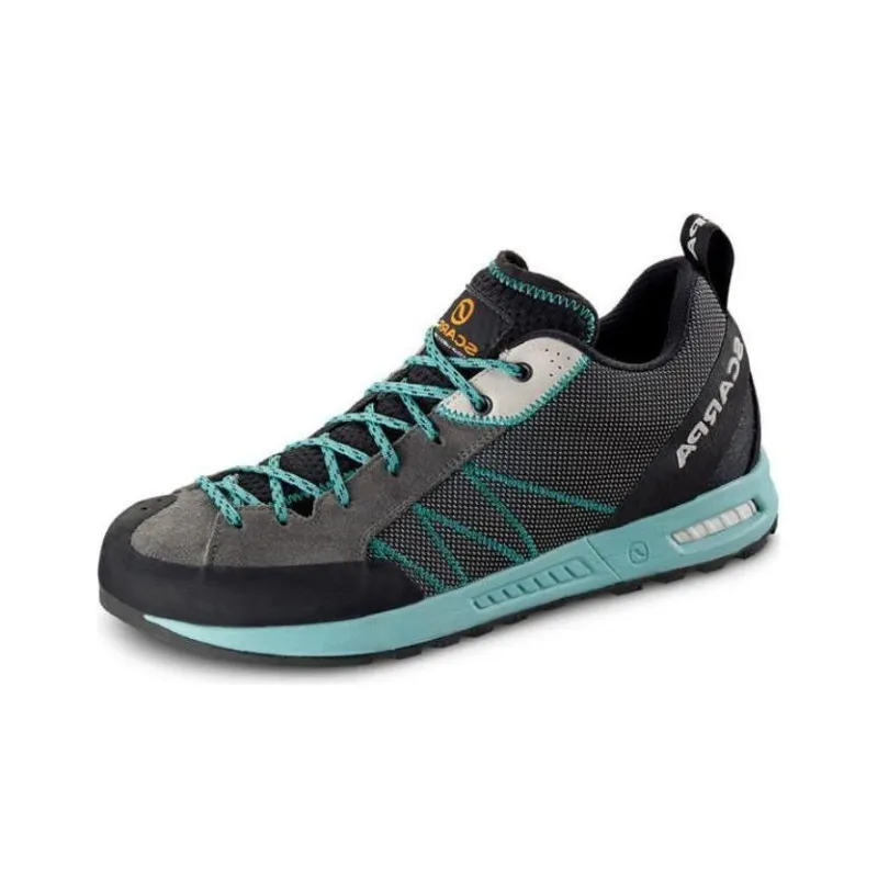 SCARPA Gecko Lite Cushioning Wear-Resistant Low-Top Hiking Shoes Women's Gray Blue-0