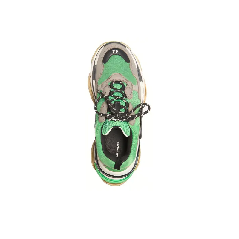 Balenciaga Triple S Green Grey-2