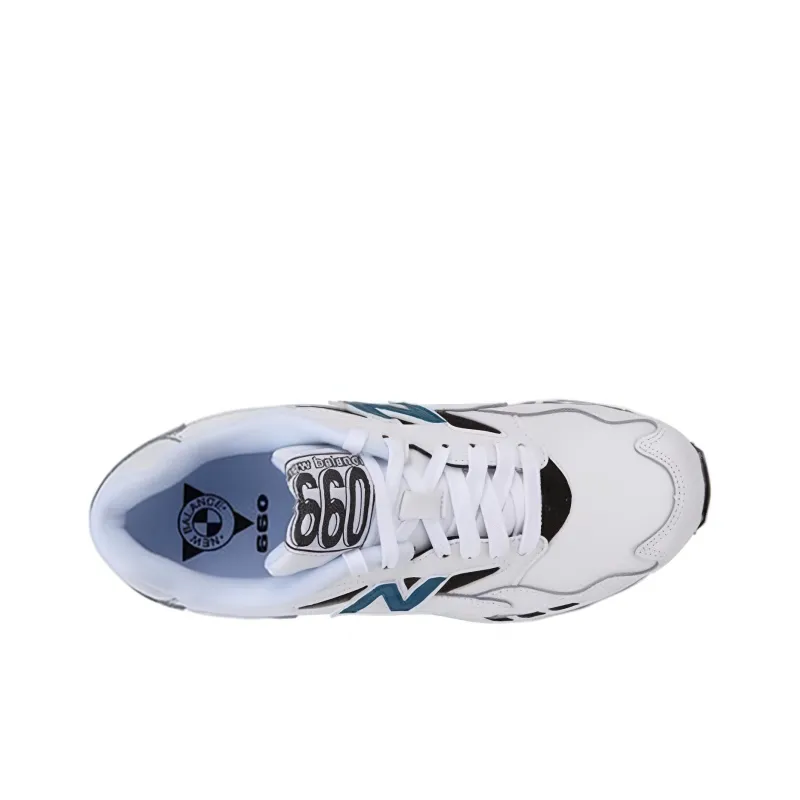 New Balance 660 Series Cushioning Anti-Slip And Wear-Resistant Low-Top Running Shoes Men's Ivory White-2