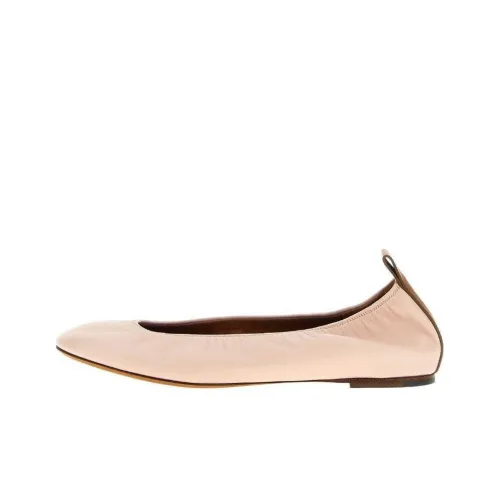 Lanvin Slip on Leather Ballerina Shoes