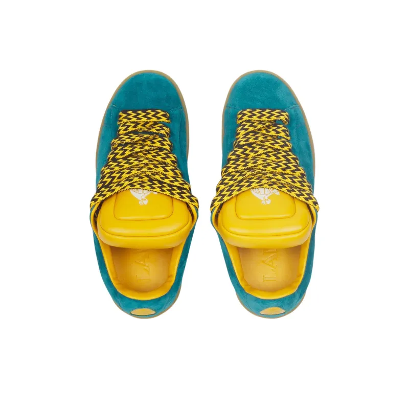 Lanvin Future X Lanvin Hyper Curb Sneakers 'Blue Yellow'-3