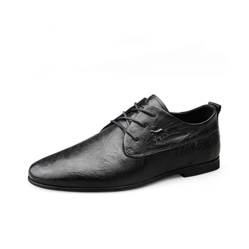 BECK Dress Shoes Men Low Top Brown, Black-1