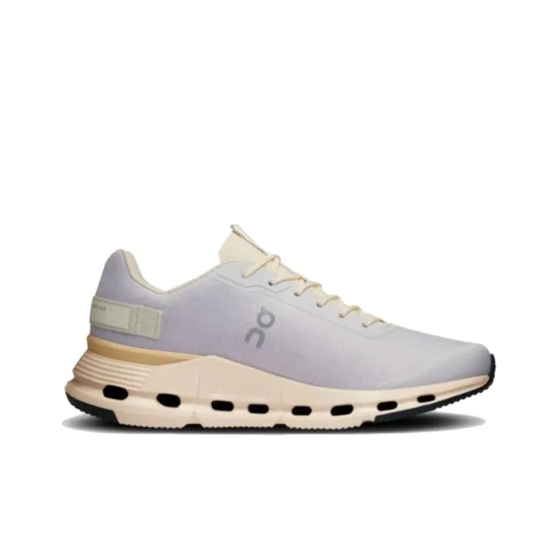 On Cloudnova Form Cushioning Wear Resistant Low Top Running Shoes Women's Lavender-1
