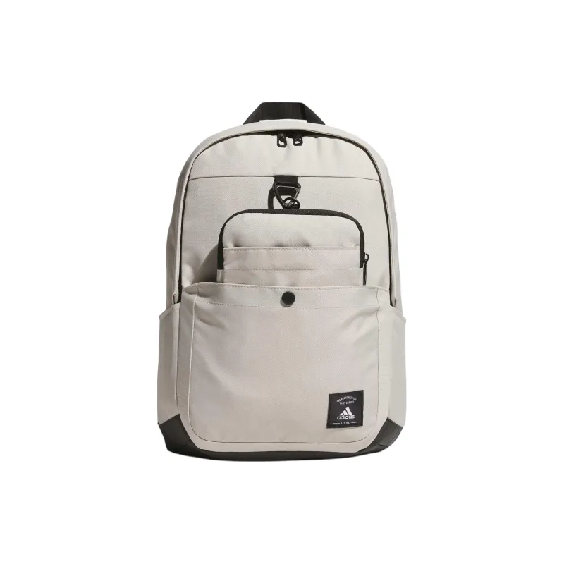 Adidas Recycled Polyester Plain Weave Fabric Backpack Men's Nubby Gray-0