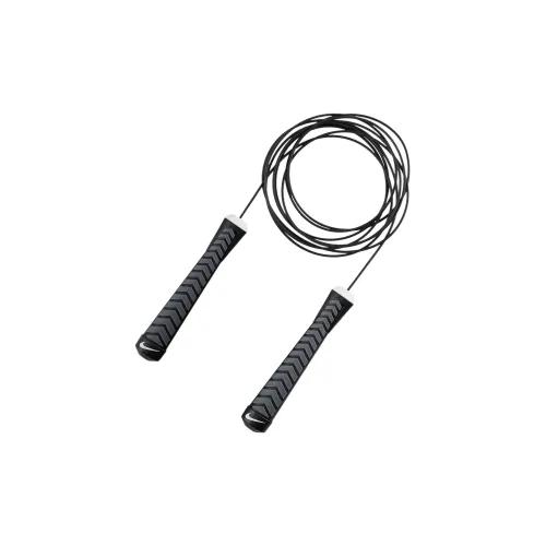 Nike Fitness Training Non Countable Jump Ropes Adults PP Controller PU Cord Black