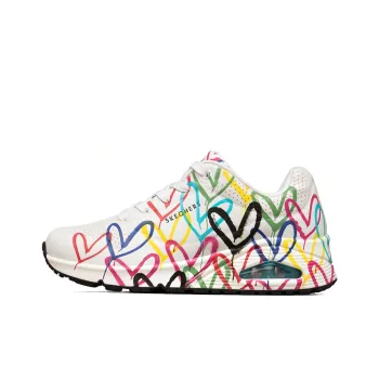 Skechers Uno Casual Shoes Women's Low Top White Multicolor