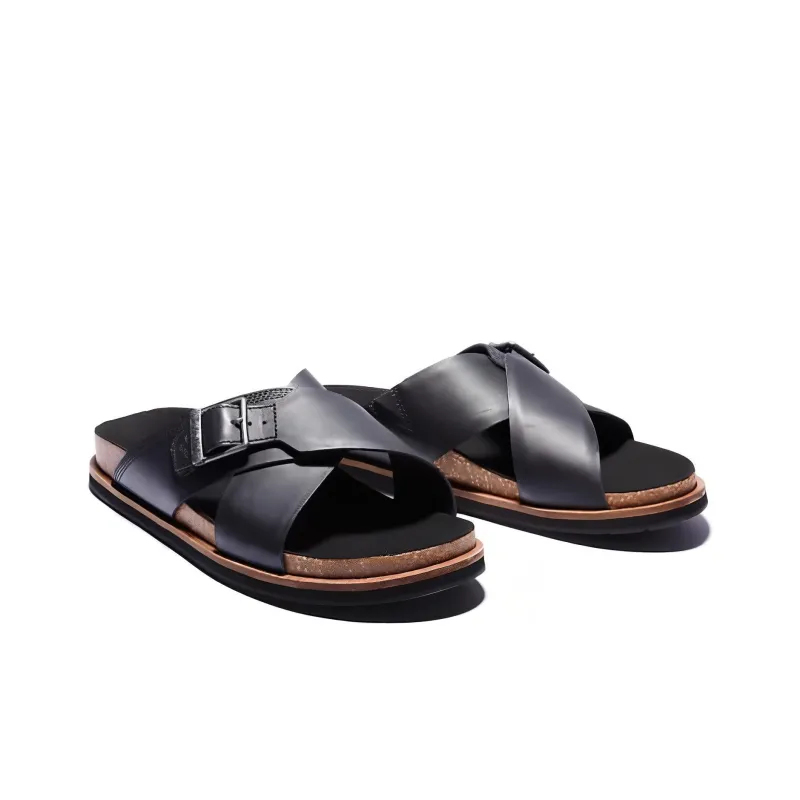 Timberland Amalfi Vibes Slide Slippers Men's Black-2