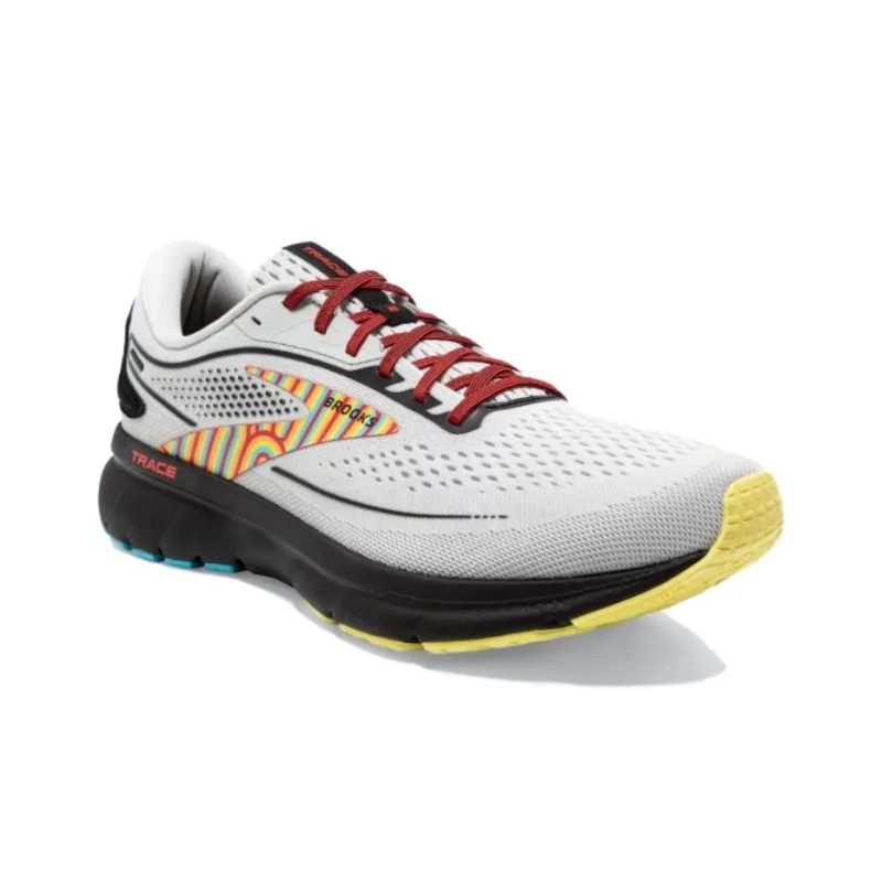 Brooks Trace 2 Anti-Slip Wear-Resistant Low-Top Running Shoes Women's Gray Black Yellow-2