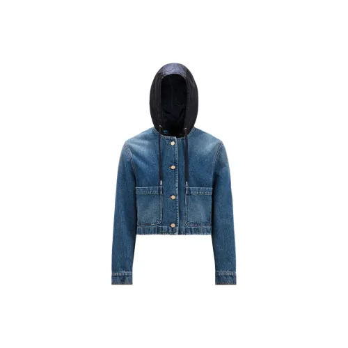 Moncler Denim Jackets Women's Midnight Blue