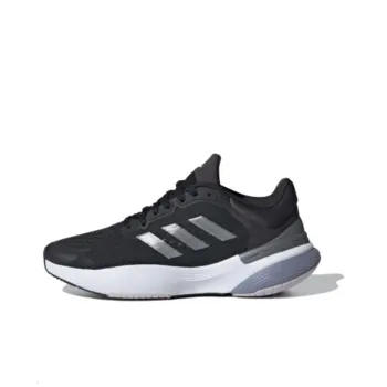 Adidas Response Super 3.0 Cushioned Slip Resistant Abrasion Resistant Low Top Running Shoes Women's Black Gray Color
